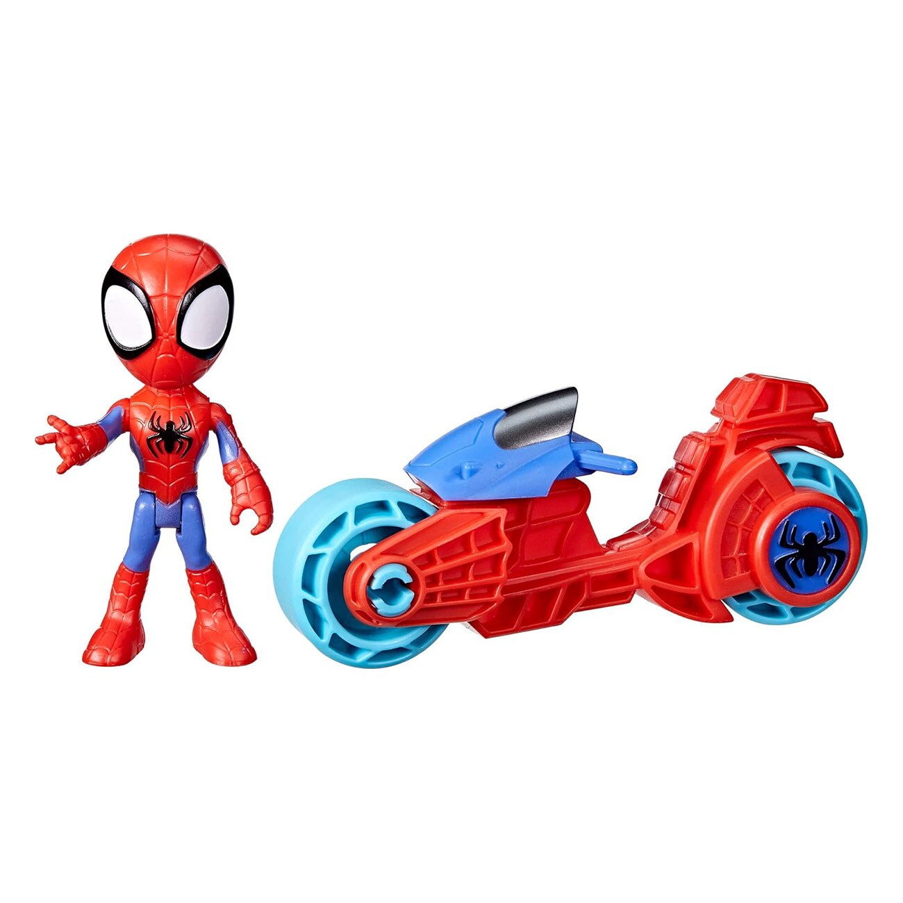 Hasbro Marvel Spidey and His Amazing Friends, Spidey mit Motorrad Mehrfarbig Spielfigur