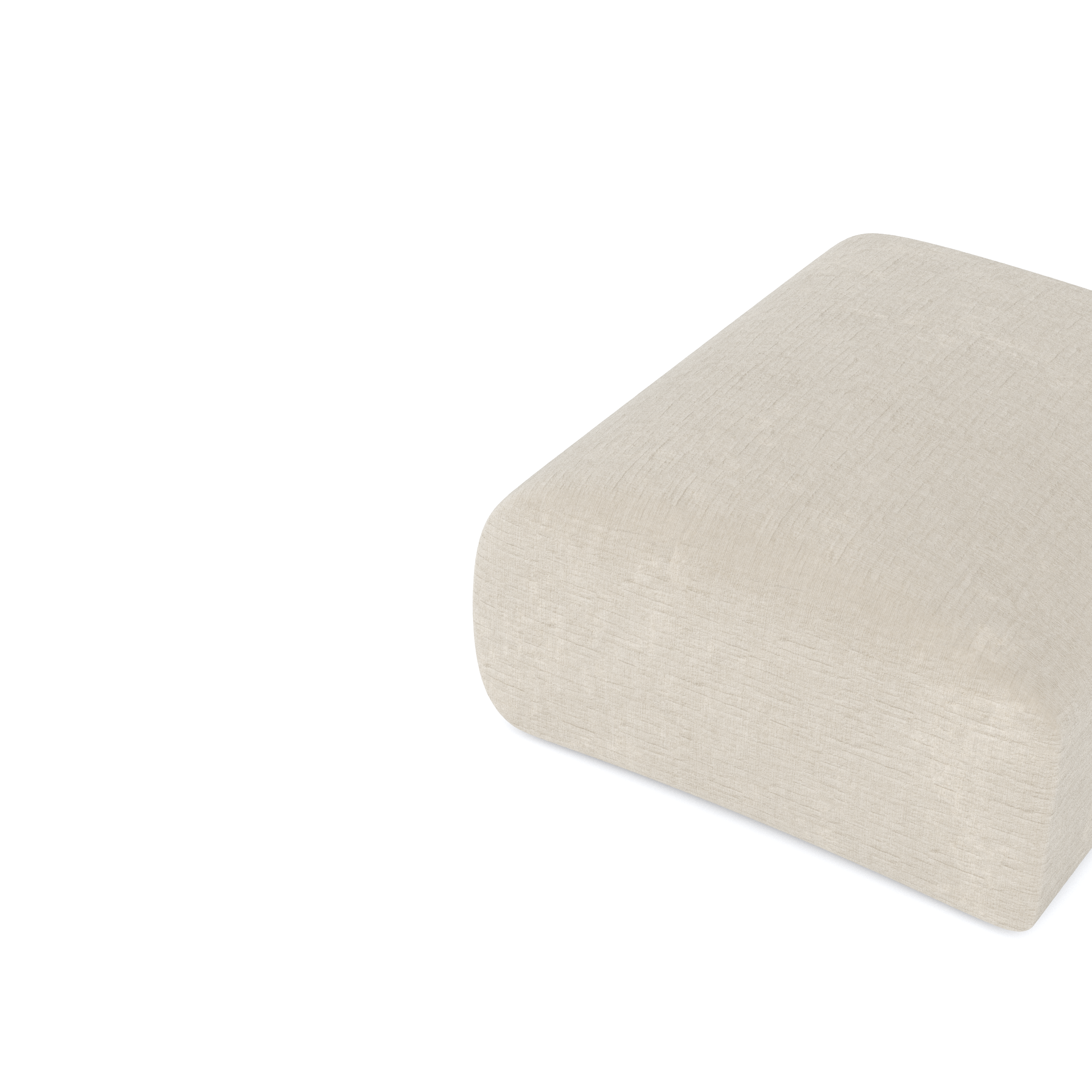 Zitzakken MYRA Fluweel met structuur Beige
