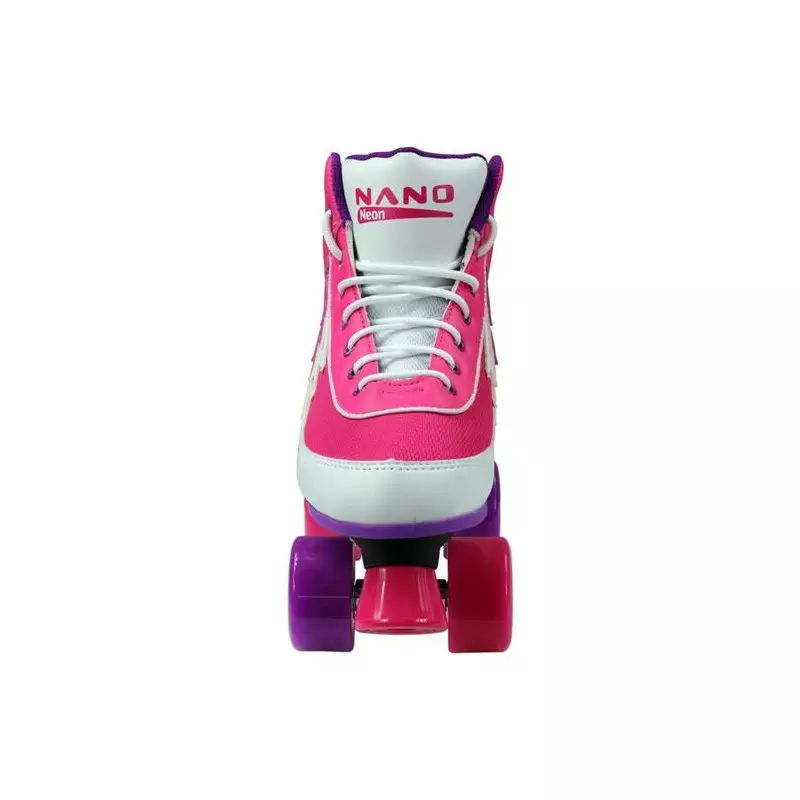 Roller quad NANO neon blanc/rose/violet