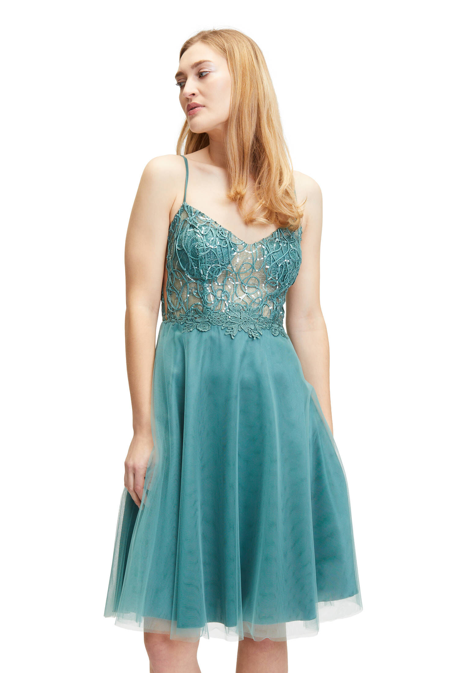 Vera Mont| Damen Cocktailkleid im Glitzer-Look