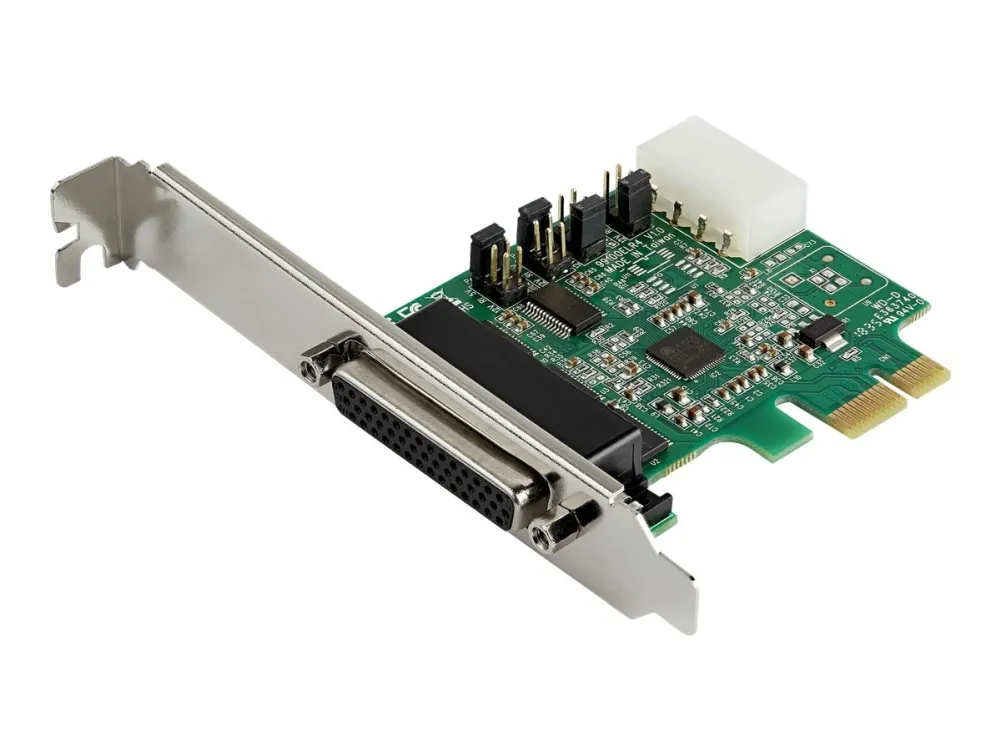 StarTech.com 4-port PCI Express RS232 Serial Adapter Card, PCIe RS232 Serial Host Controller Card, PCIe to Serial DB9 Card, 16950 UART, Desktop Expansion Card, Windows, macOS, Linux - Full/Low-Profile Brackets (PEX4S953) - Seriel adapter - PCIe - RS-