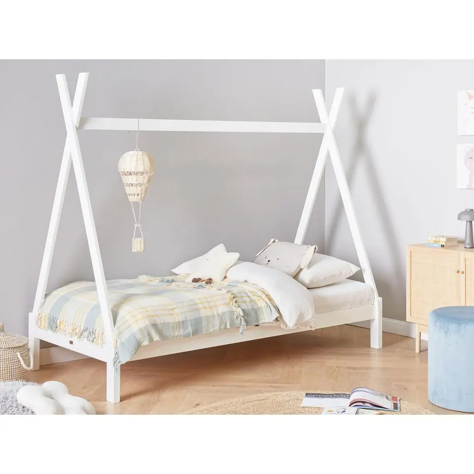 DEVAY - Kinderbed - Wit - 90 x 200 cm - Grenenhout