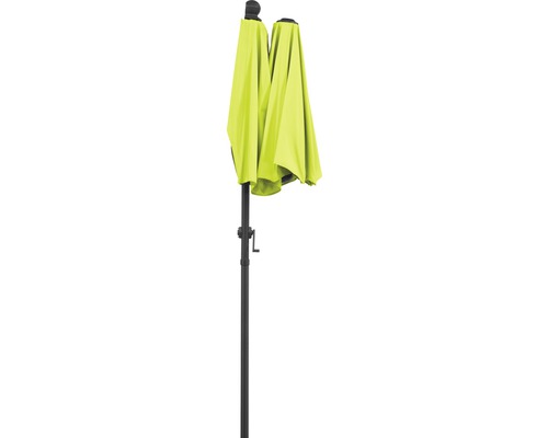 Schneider Salerno Mezza parasol 150 x 150 cm appelgroen incl. beschermhoes