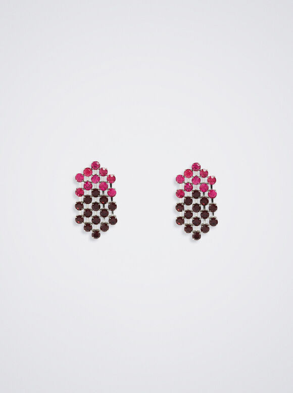 Pendientes Con Cristales - Multicor
