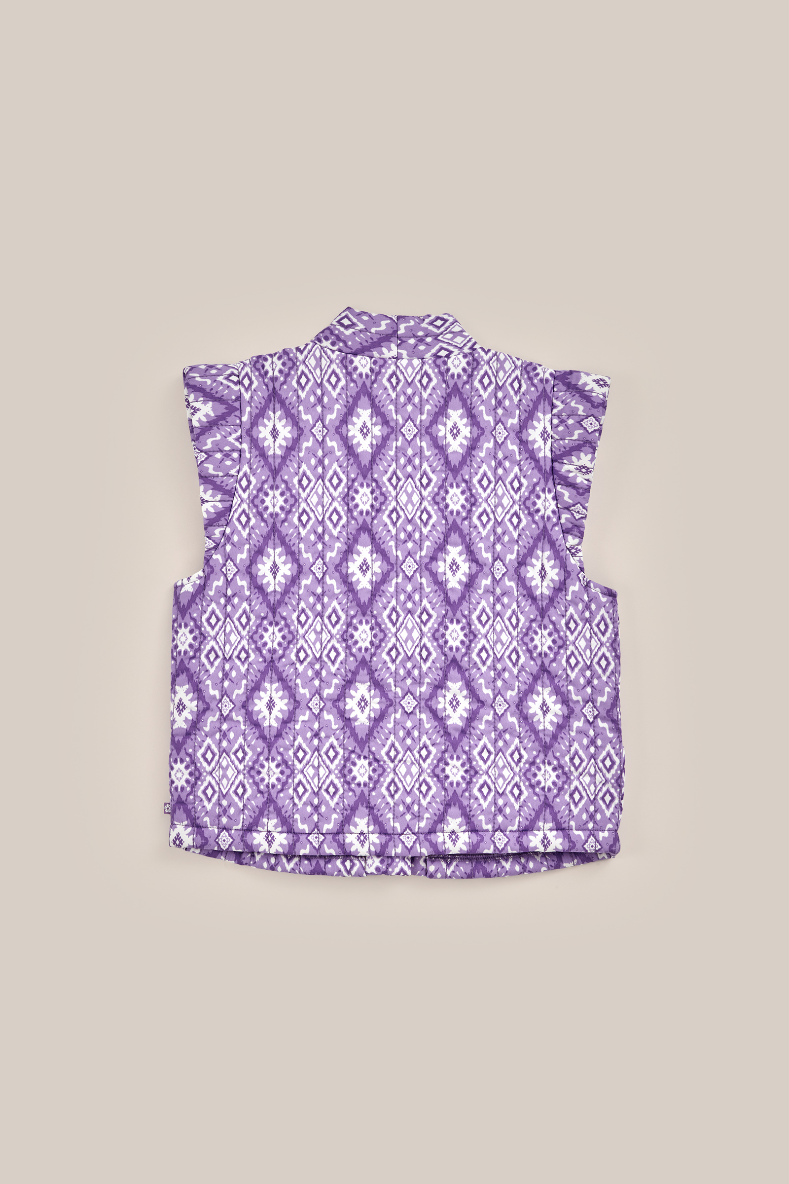 Meisjes gilet met gestikt dessin WE Fashion Lichtpaars