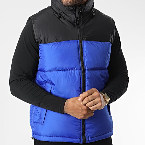Doudoune Sans Manches Capuche Bleu Roi