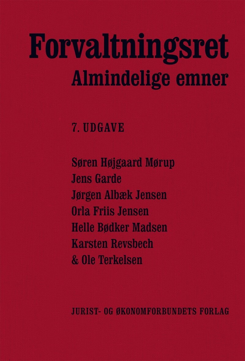Forvaltningsret - Almindelige Emner - Karsten Revsbech - Bog