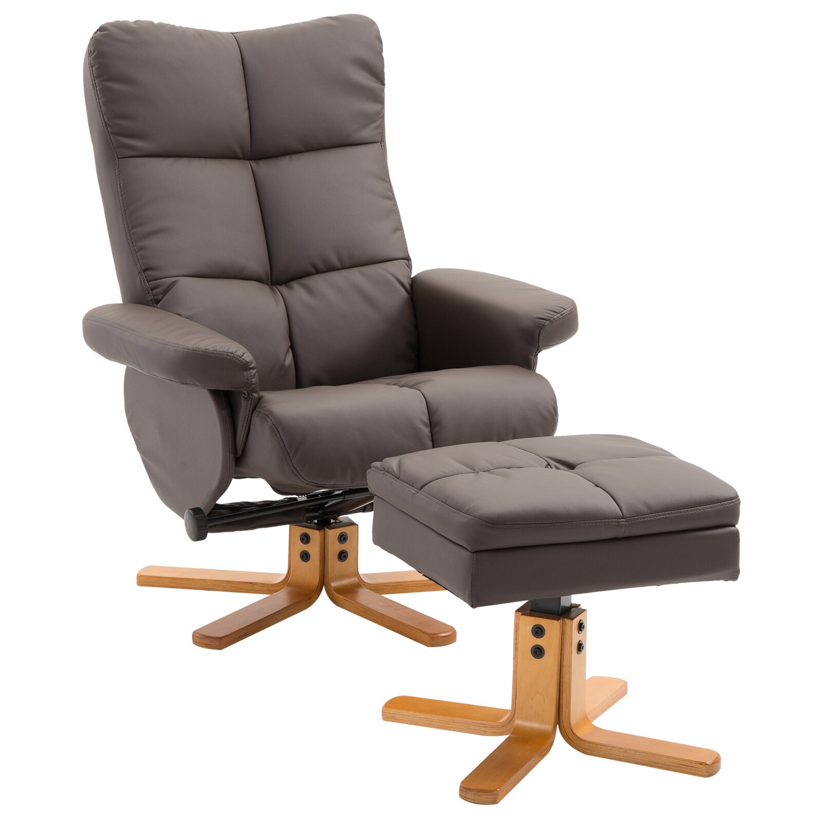 HOMCOM Fernsehsessel mit Hocker