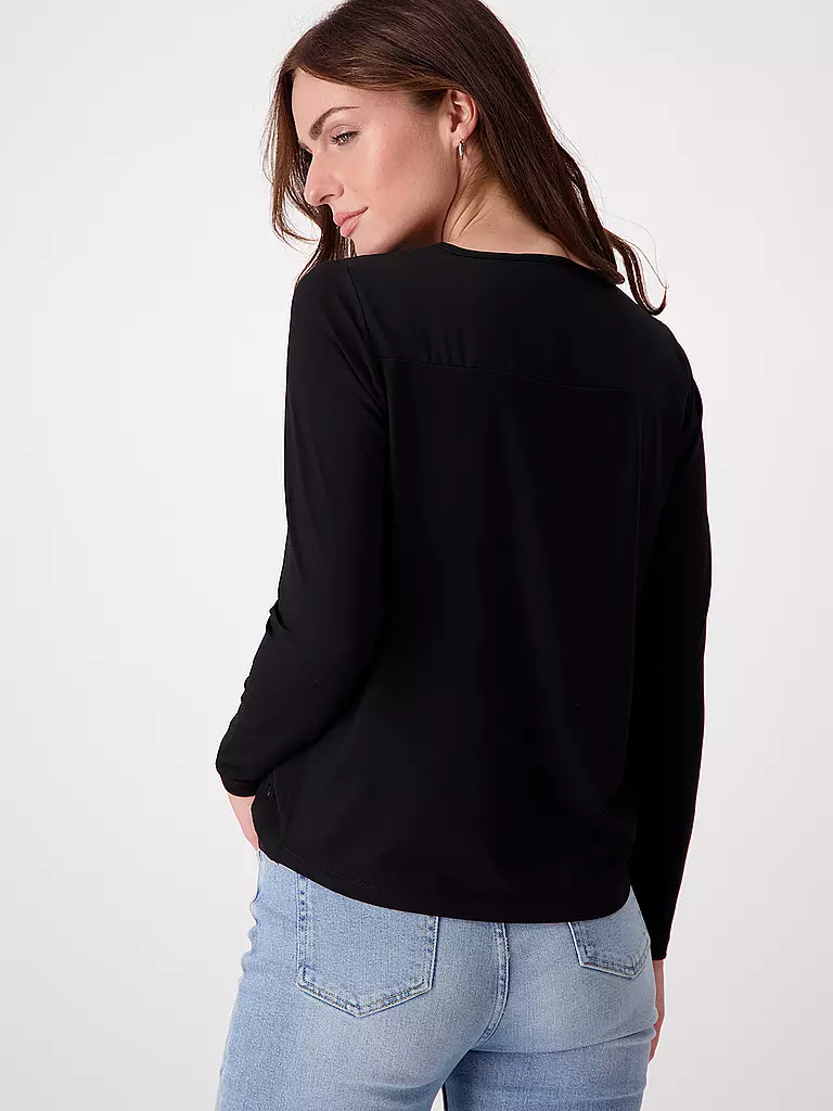 MONARI Blusenshirt schwarz