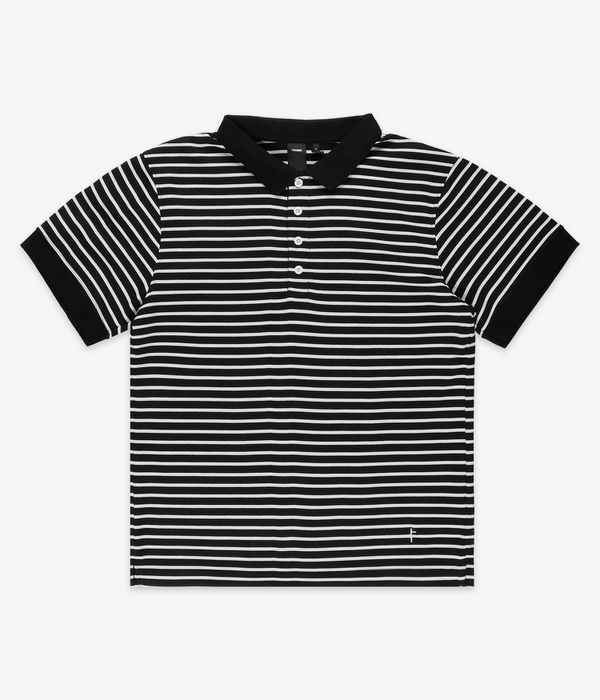 Former Uniform Striped Polo-Shirt (black white)