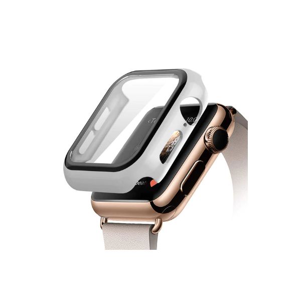 G4M Capa de Proteção   Vidro para Apple Watch Series 9 Aluminum - 45mm - Branco - 7427285977590