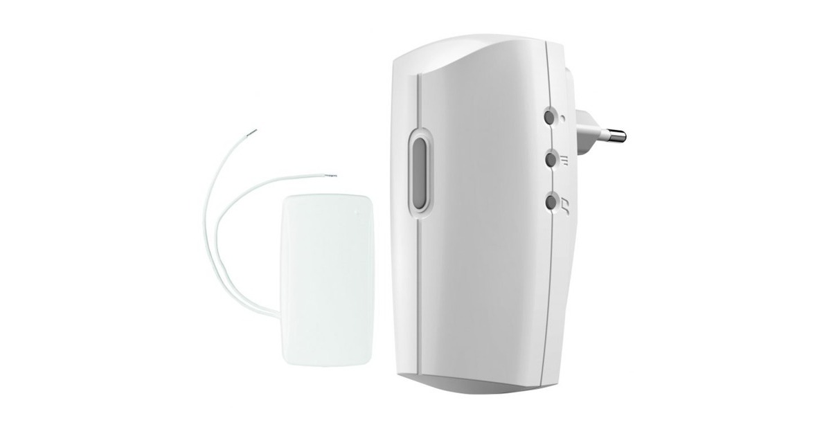KlikAanKlikUitACDB-8000BC Plug-in draadloze deurbelset met zender  (Wit)