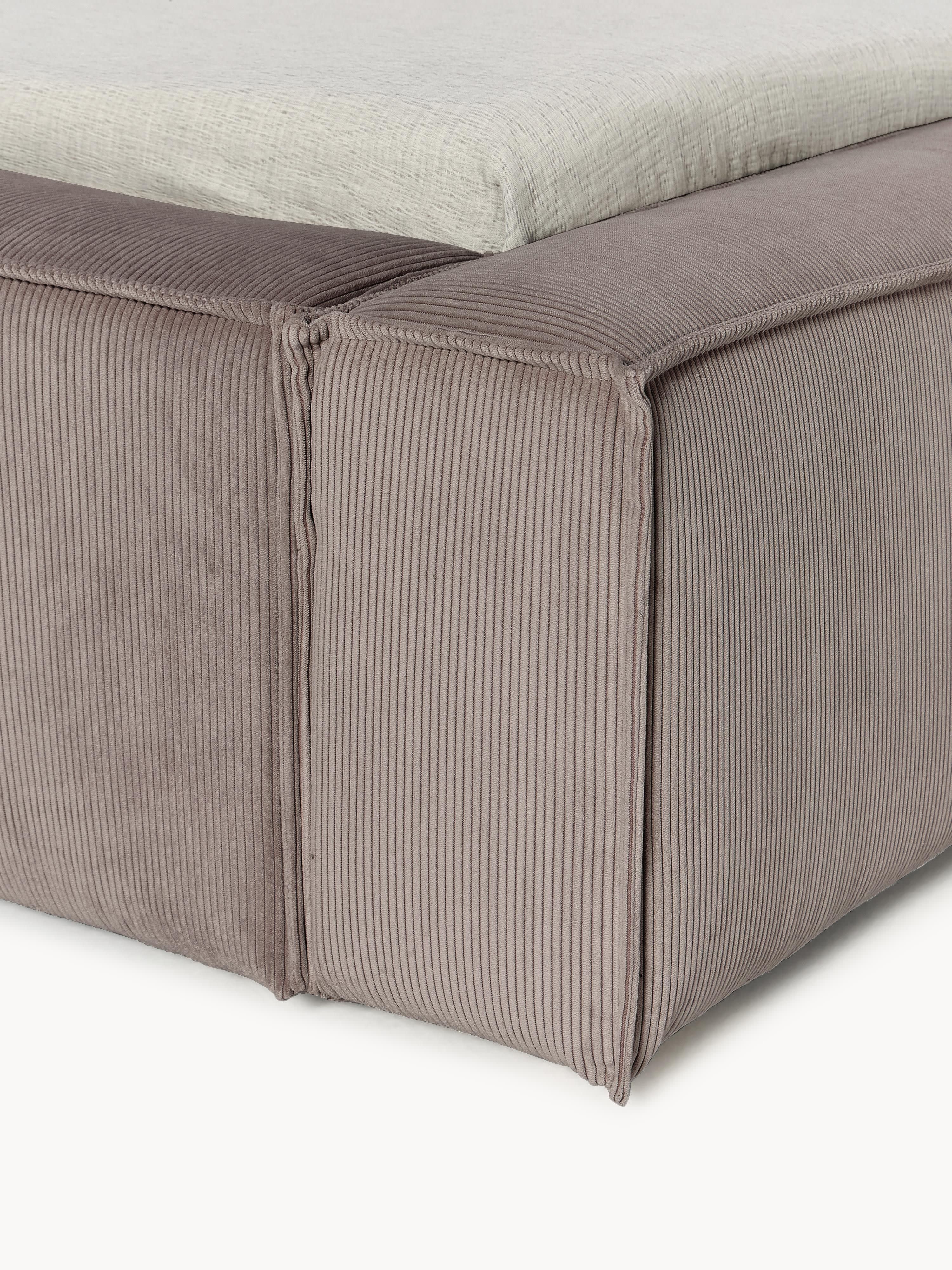 Gestoffeerd bed Lennon van corduroy