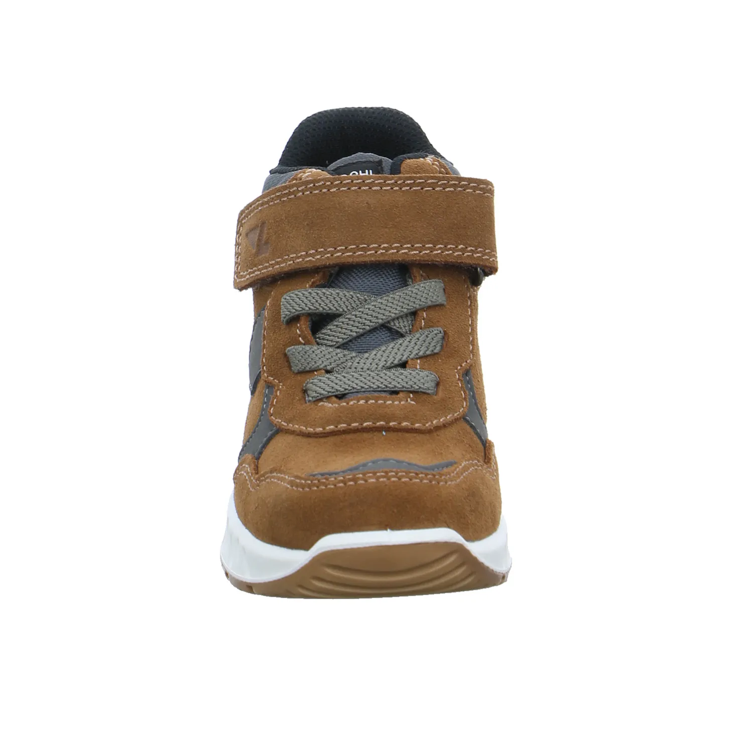 LURCHI Kleinkinder-Halbschuh Klett Cognac Leder  Sneaker high