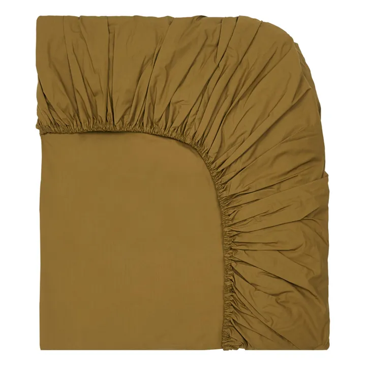 Suite 702 Drap-housse en percale organique | Khaki