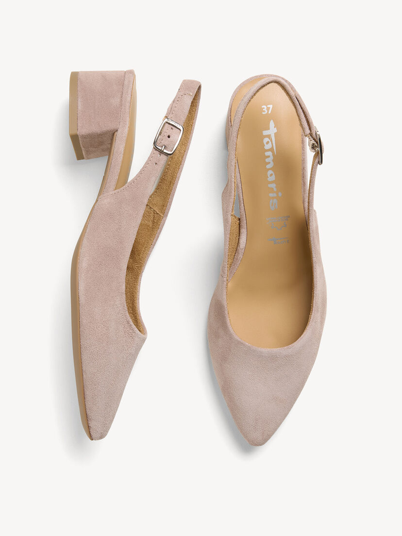 Leren Slingpumps - beige