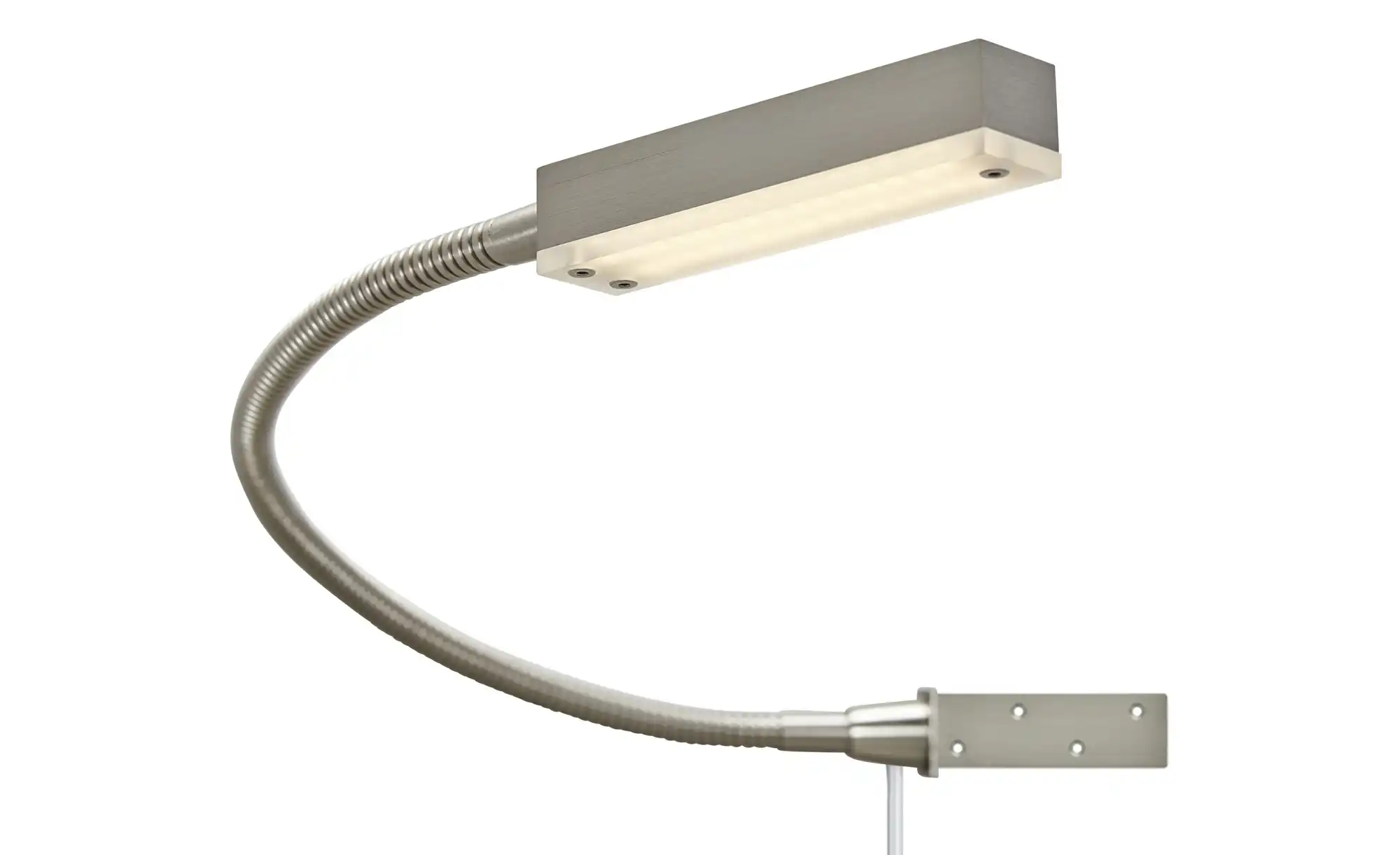 Fischer-Honsel LED-Bettleuchte, 1-flammig, Nickel matt