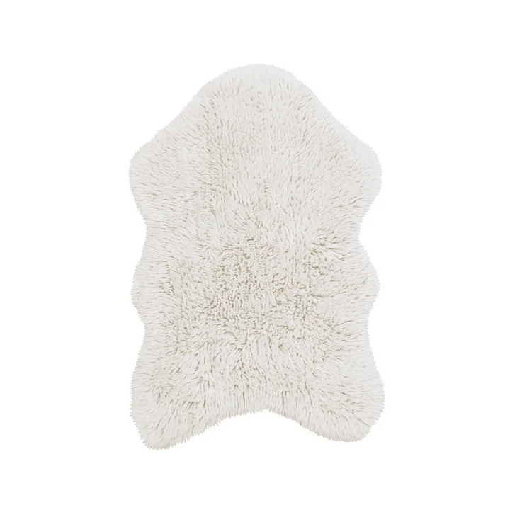 Lorena Canals - Wollteppich Woolly, 75 x 110 cm, sheep white