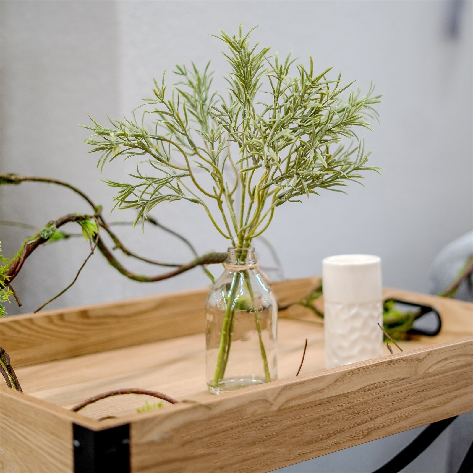 HTI-Living Rosmarin in Vase Kunstpflanze Flora