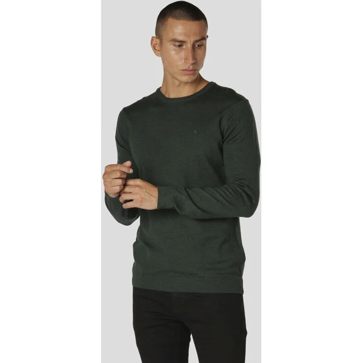 Clean Cut Copenhagen Merino Wool Crew Bottle green