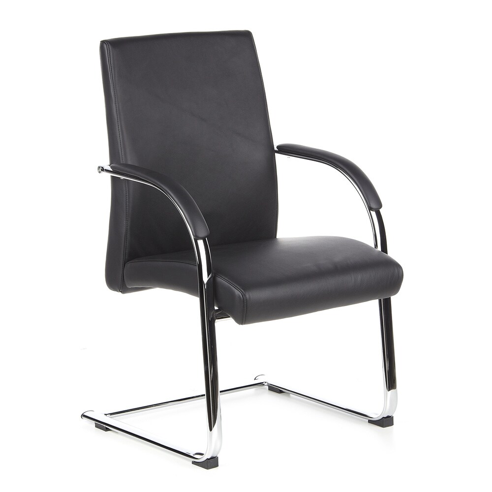 Freischwinger BAROLO V Leder mit Armlehnen hjh OFFICE