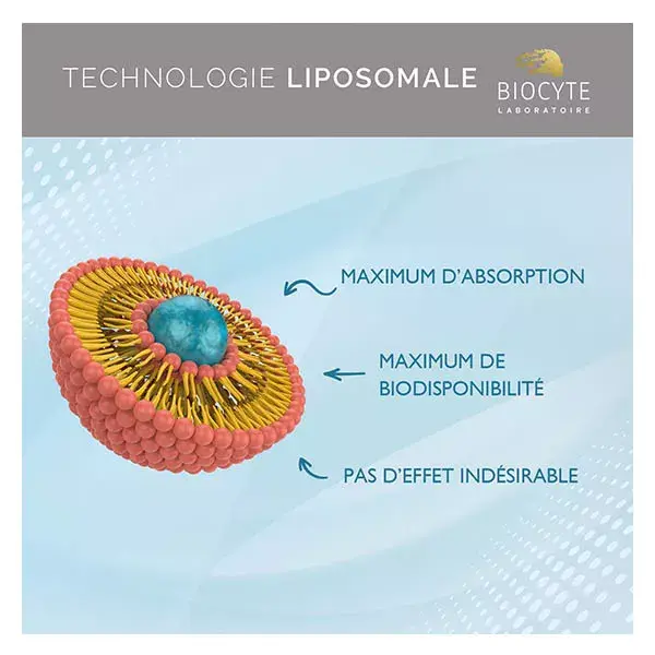 Biocyte Vitamina D3 2000 UI Lipossomal Imunidade e Manutenção Óssea 30 Cápsulas