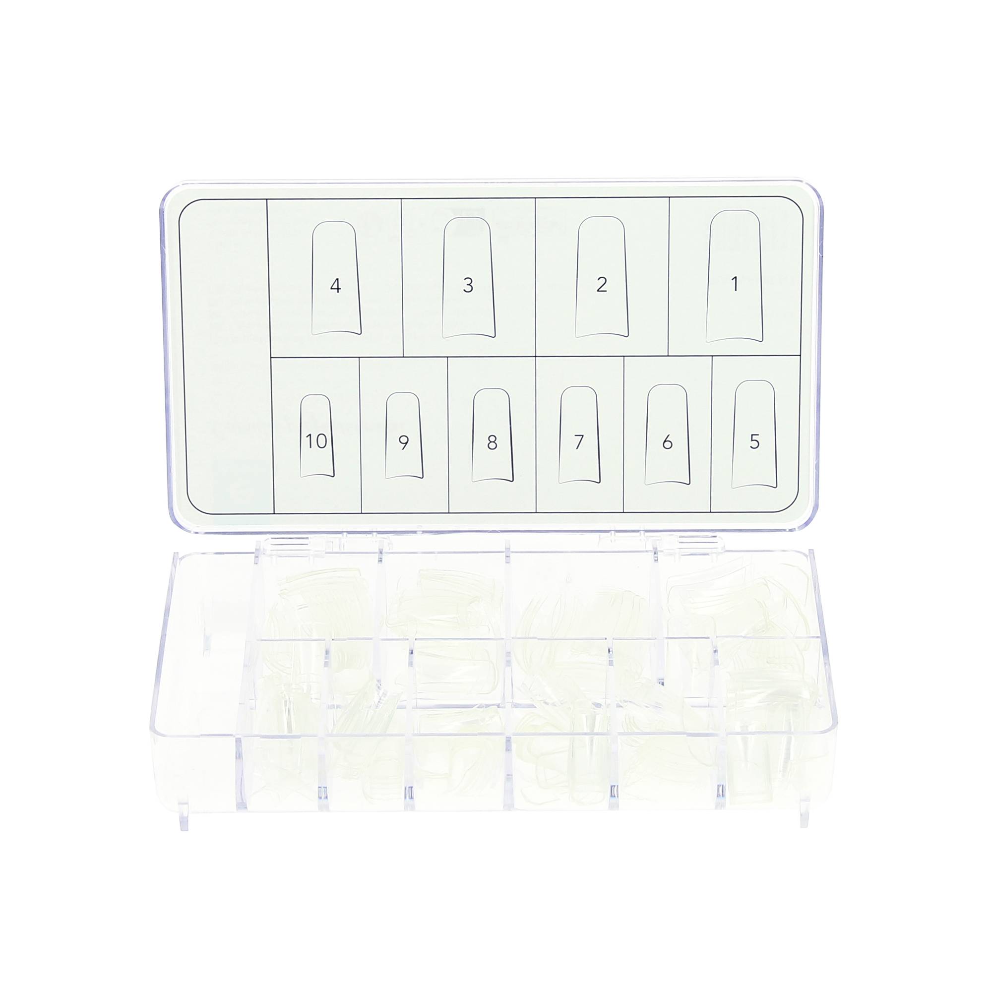 250 capsules professionnelles transparentes