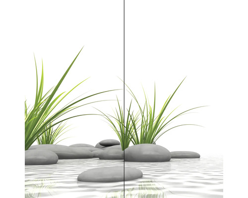 Doucheachterwand SCHULTE DecoDesign Zen ExpressPlus fotostenen gras 210 x 90 cm EP1900922 634