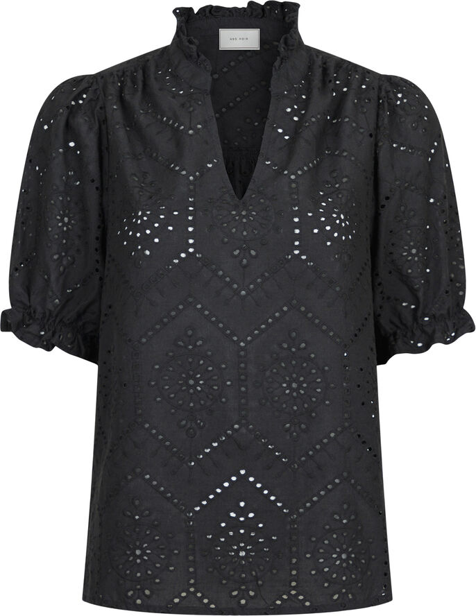 Neo Noir Odesa Embroidery Blouse Black