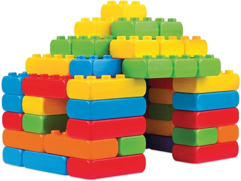 Max Bersinger Baukasten Marioinex Junior Bricks - 60 Teile Konstruktionsspielzeug