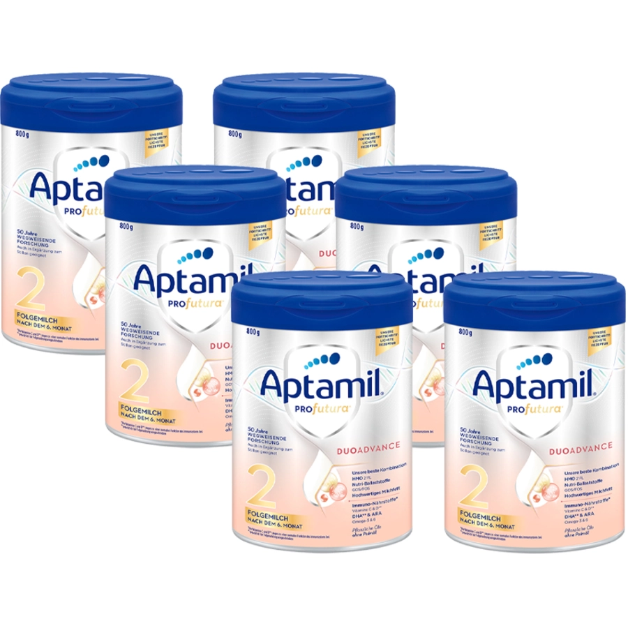 Aptamil Folgemilch Profutura Duo Advanced 2 6x 800g nach dem 6. Monat