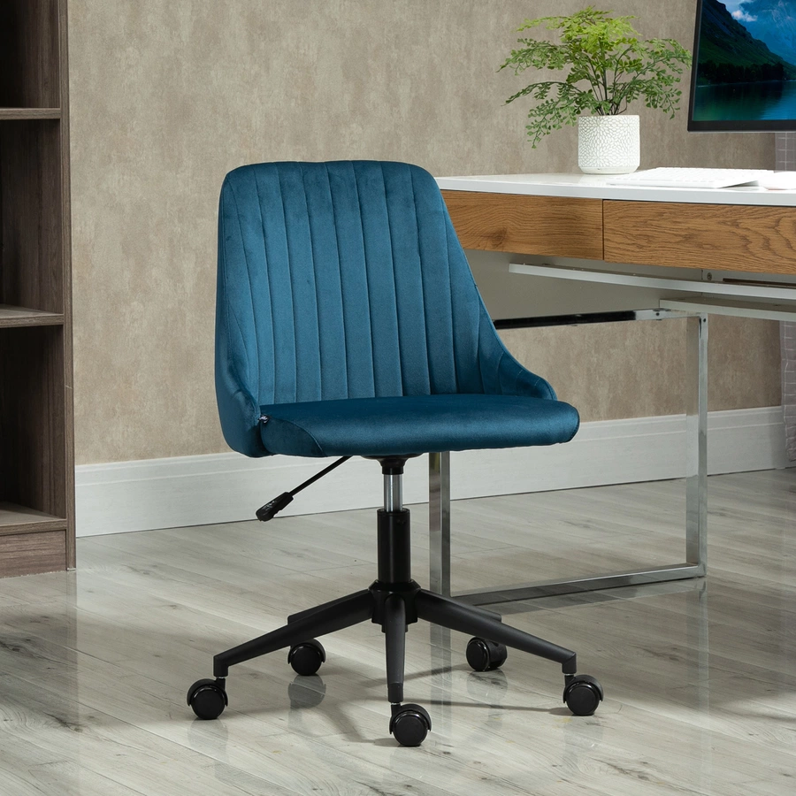 Vinsetto Bürostuhl ergonomisch geformt, high-end gaslift Blau