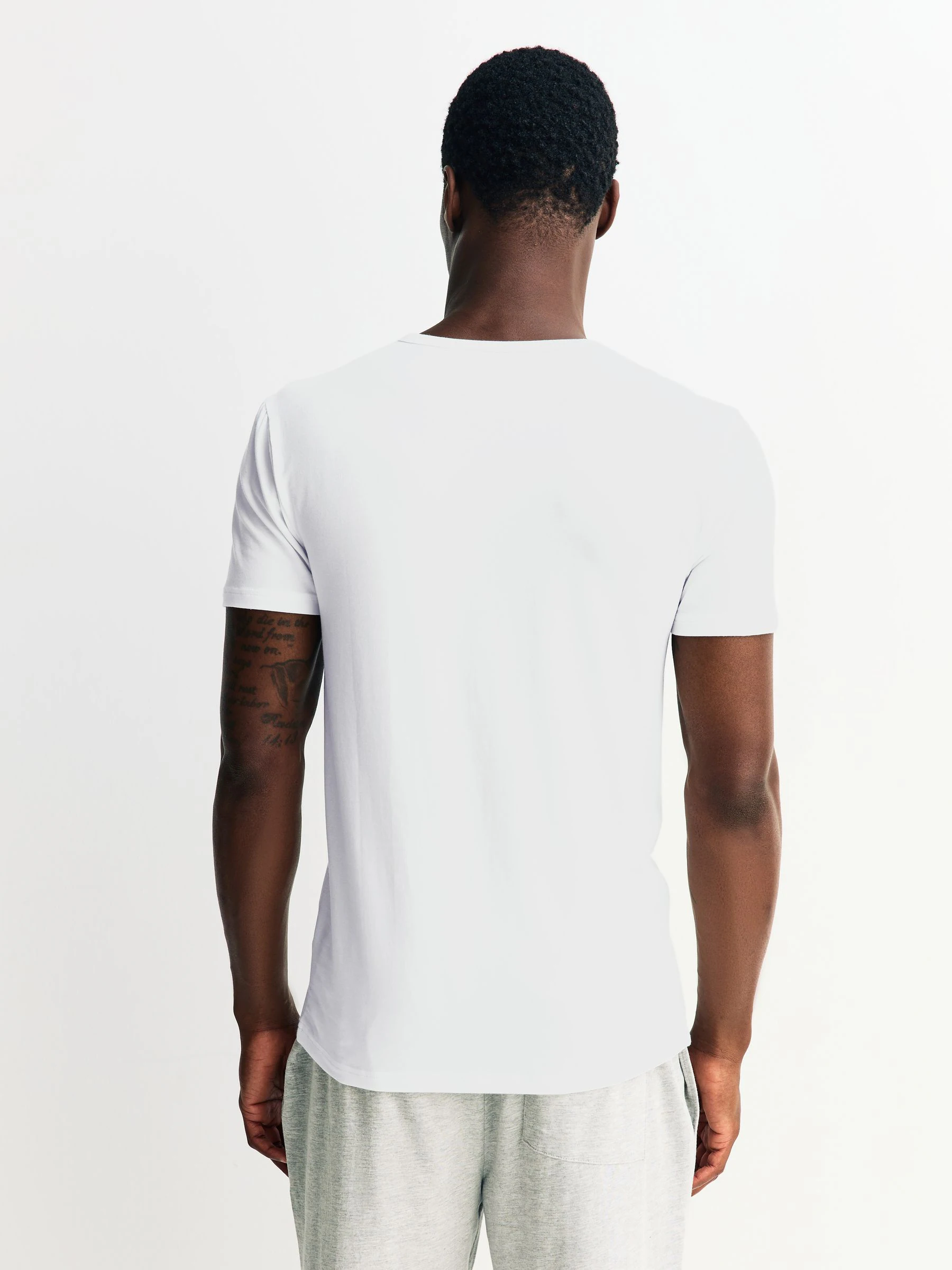 Wit - Verpakking van 2 - Modal Layering T-Shirt
