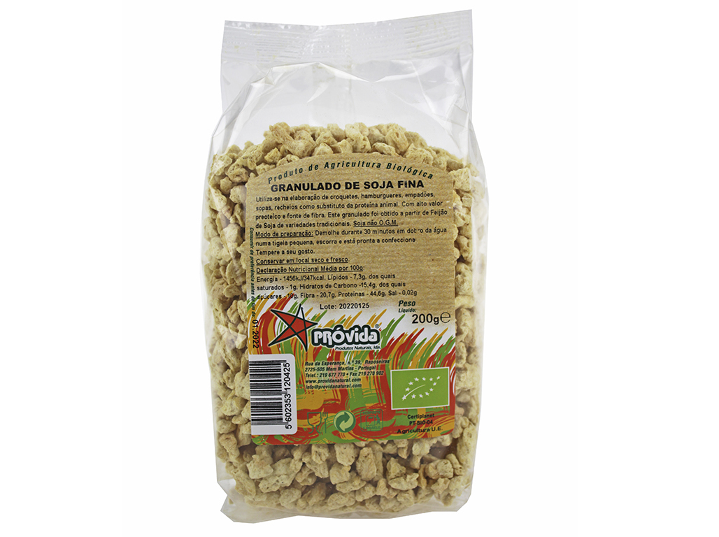 GRANULADO SOJA FINA PRÓVIDA BIO 200 G