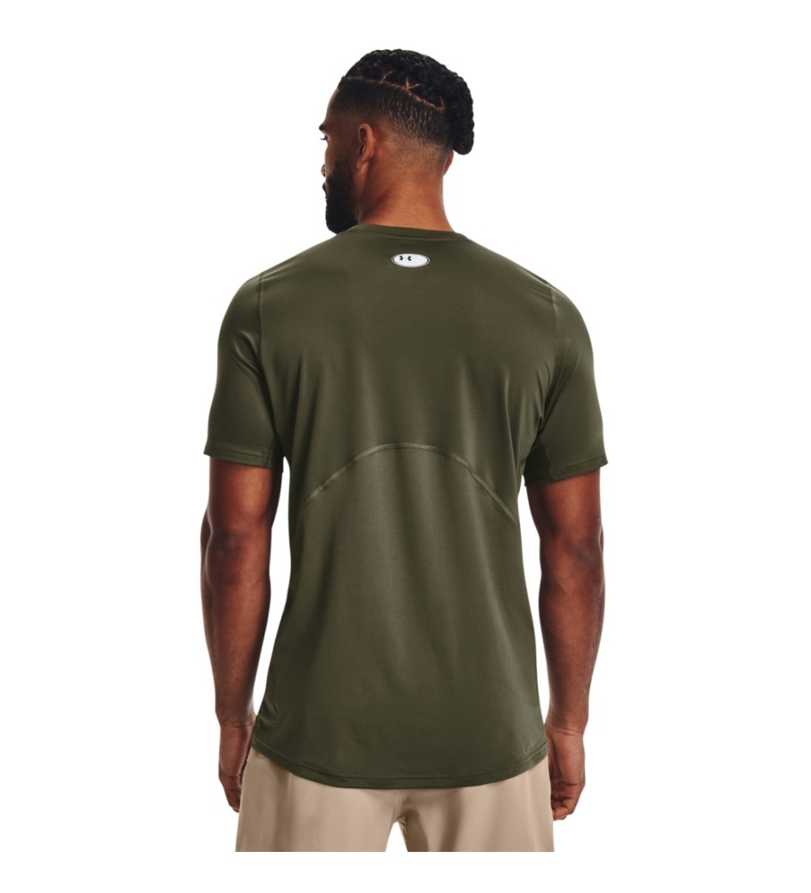 Camiseta Under Armour HeatGear Fitted de manga curta, verde