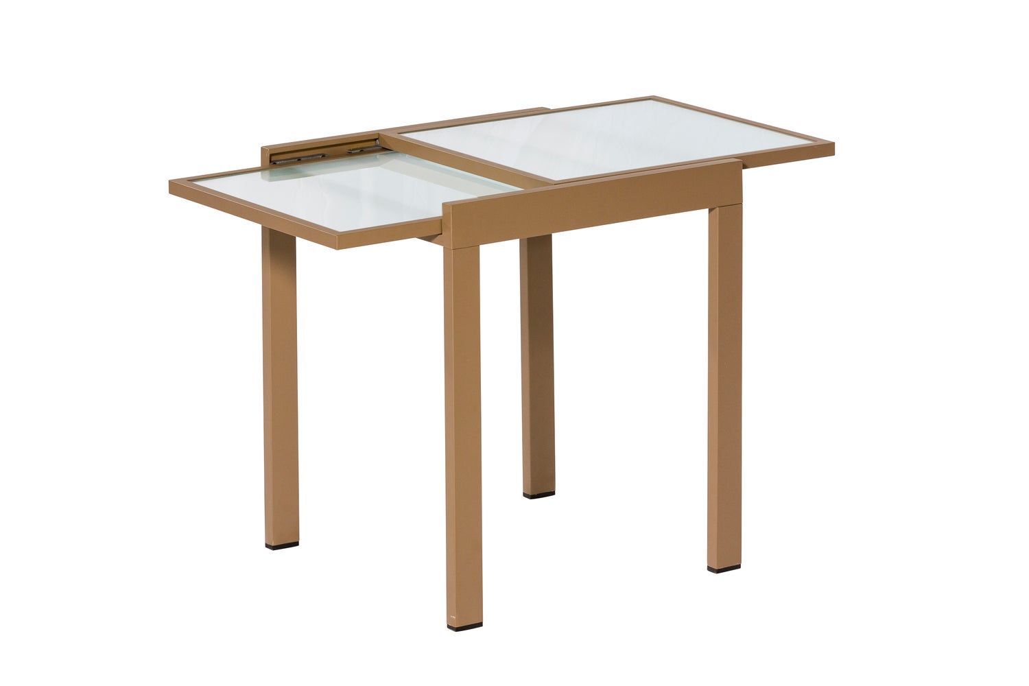 Balkon uitschuifbare tafel, 65 (130) x 65 cm, zand/mat