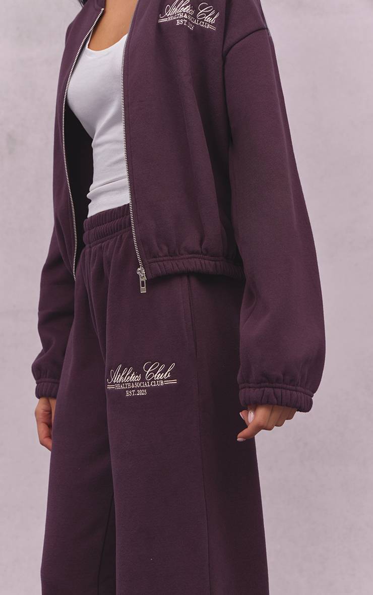 Prune Pantalon De Jogging Droit En Molleton De Coton Athletics Club