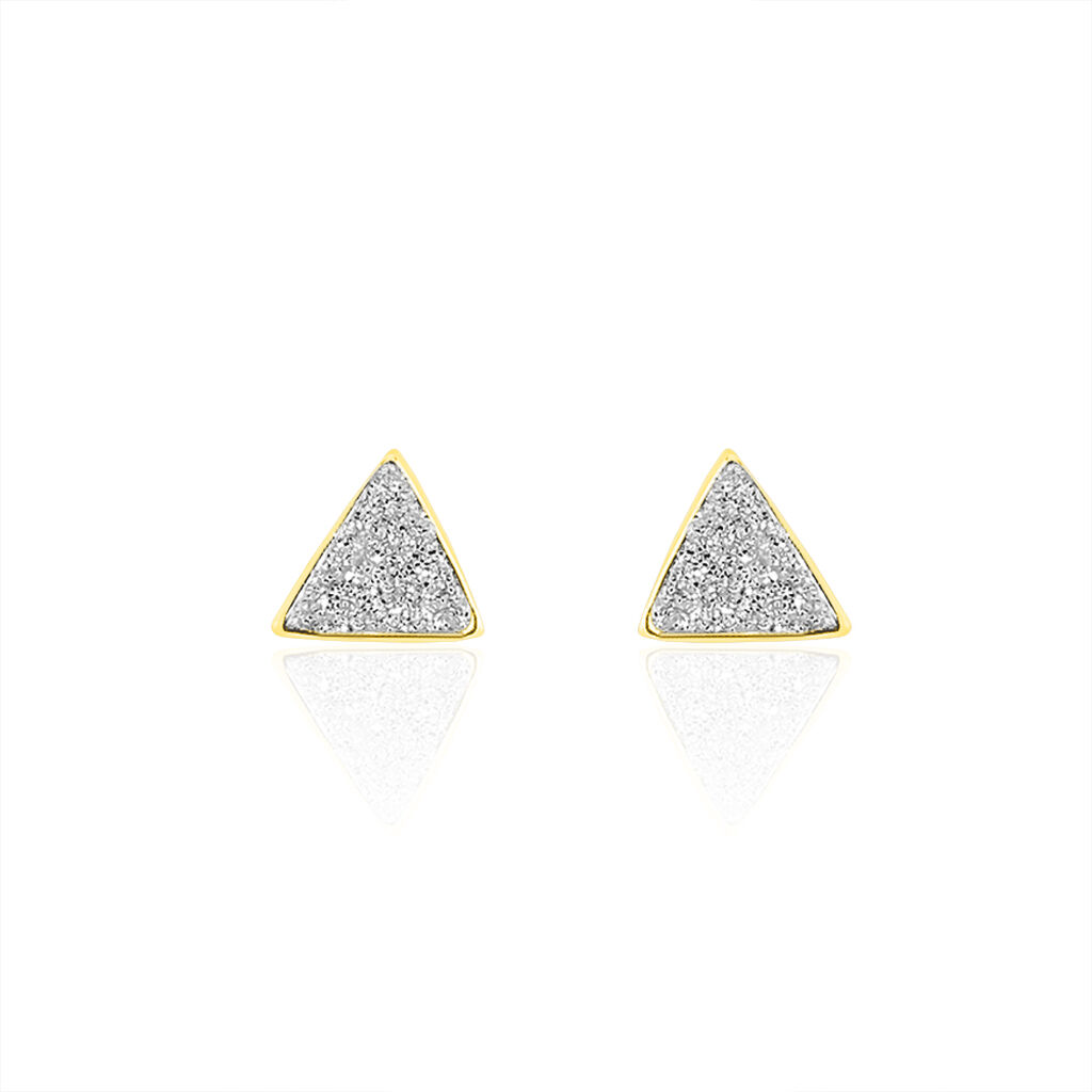 Boucles D'oreilles Puces Yora Or Jaune