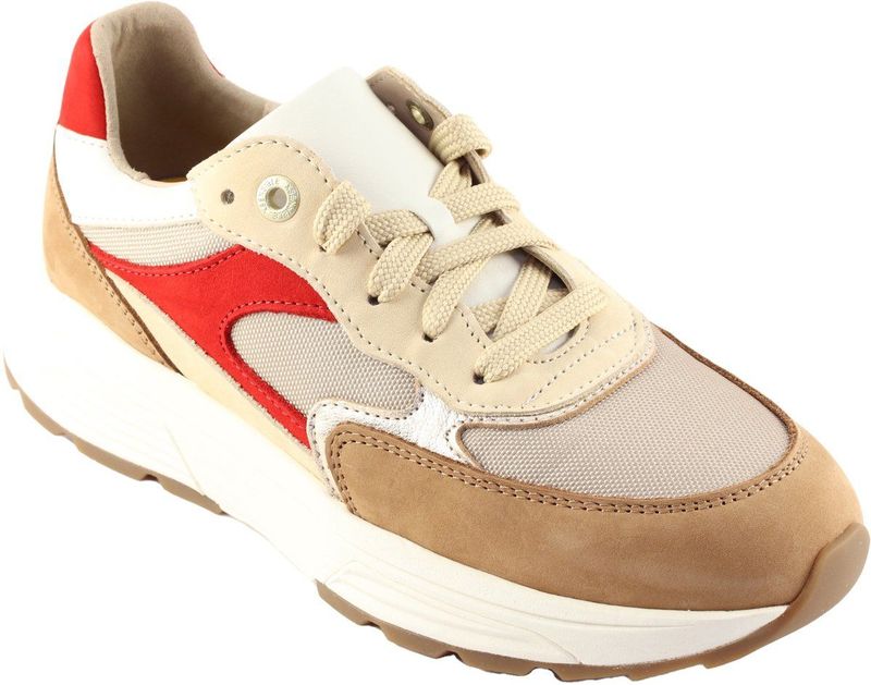 Xsensible - Ponte Vecchio - Dames Sneakers - Bruin Combi - Leer