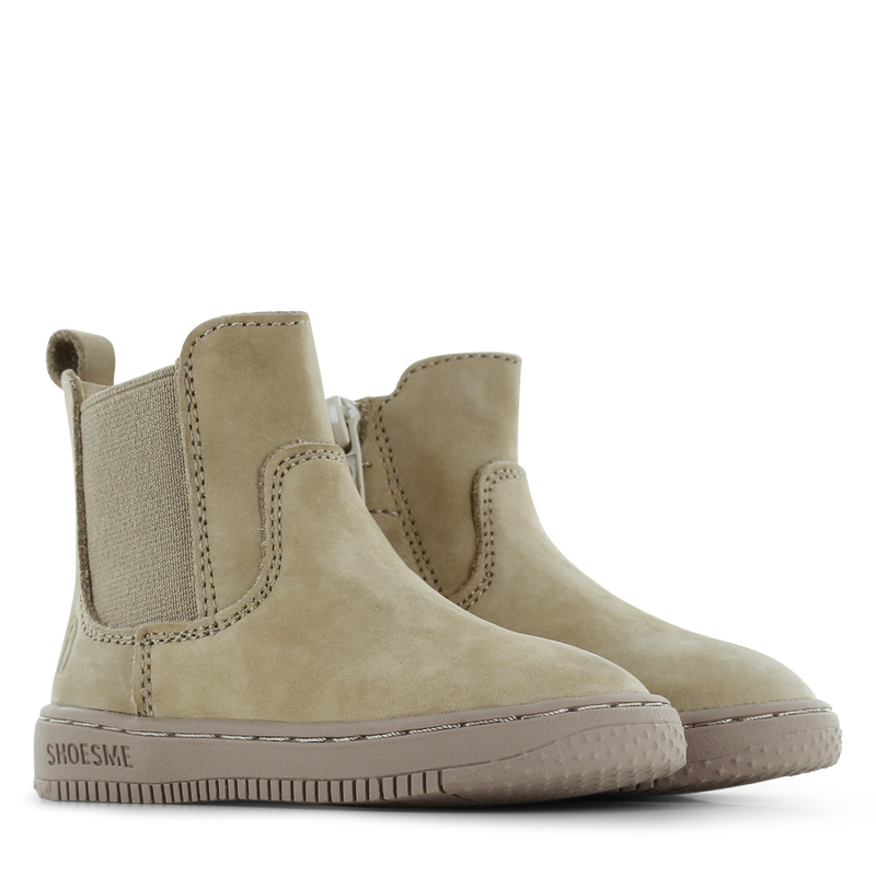 Shoesme taupe chelsea bootje Leer | Sale