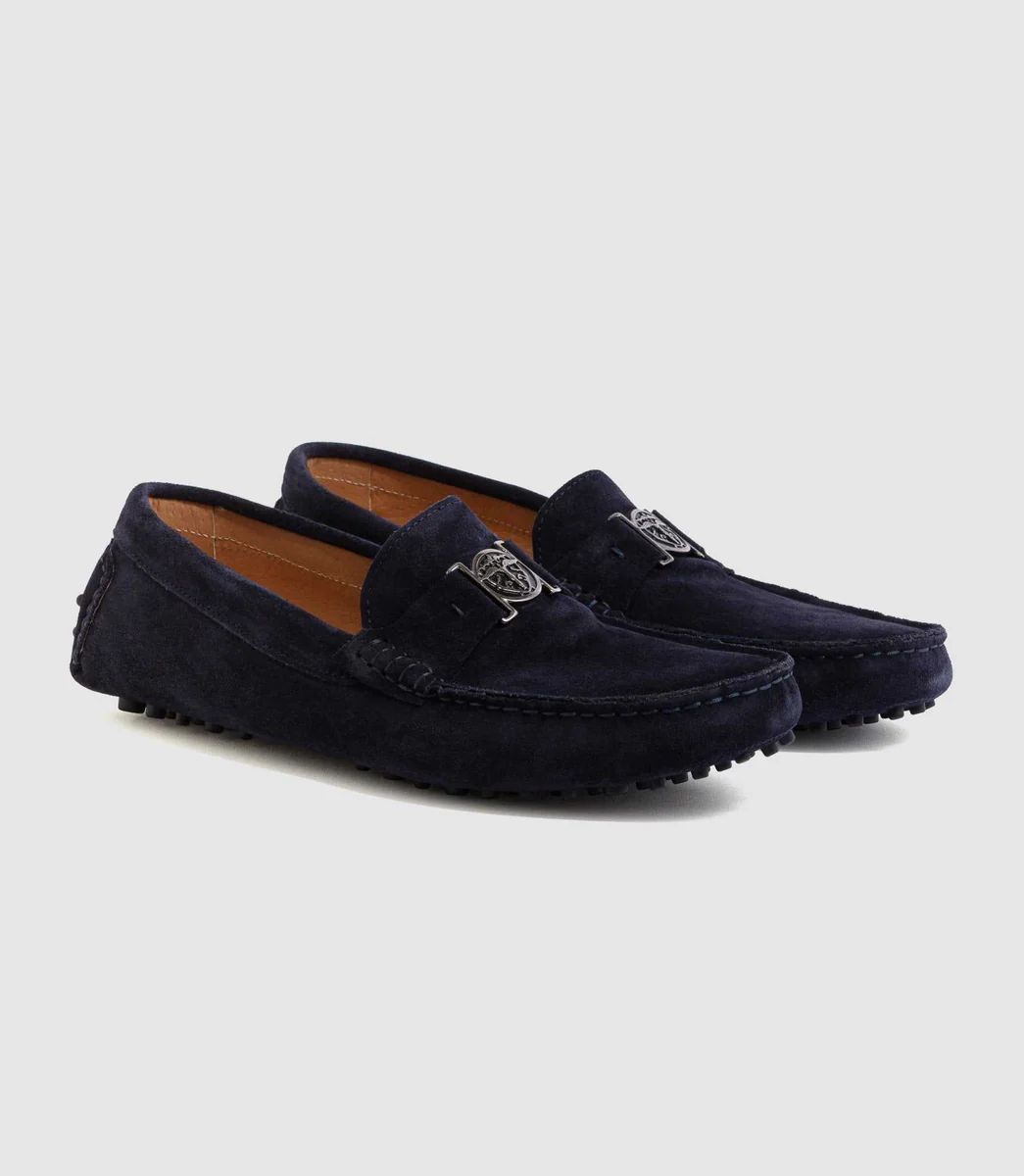 Mocassin en daim marine 