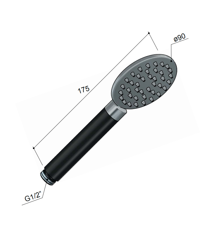 Hotbath Archie handdouche RVS