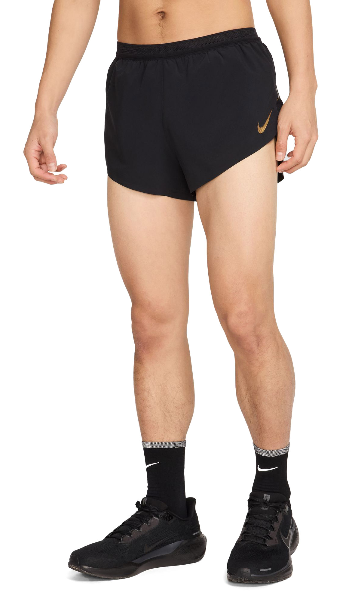 Jakob Ingebrigtsen Aeroswift 2'' Shorts Herre 010/Black/Metallic Gold