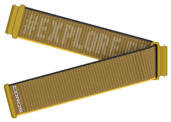 Bracelet de montre Coros 20mm Nylon Jaune