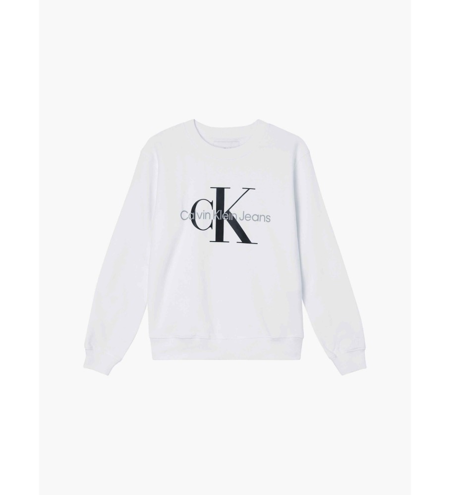 Moletom Calvin Klein Jeans Monogram Branco