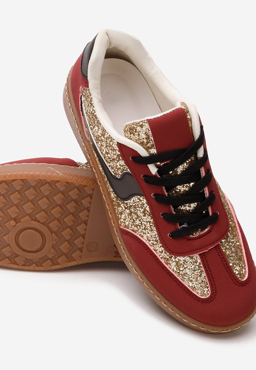 Baskets pour femme rouges Akirame