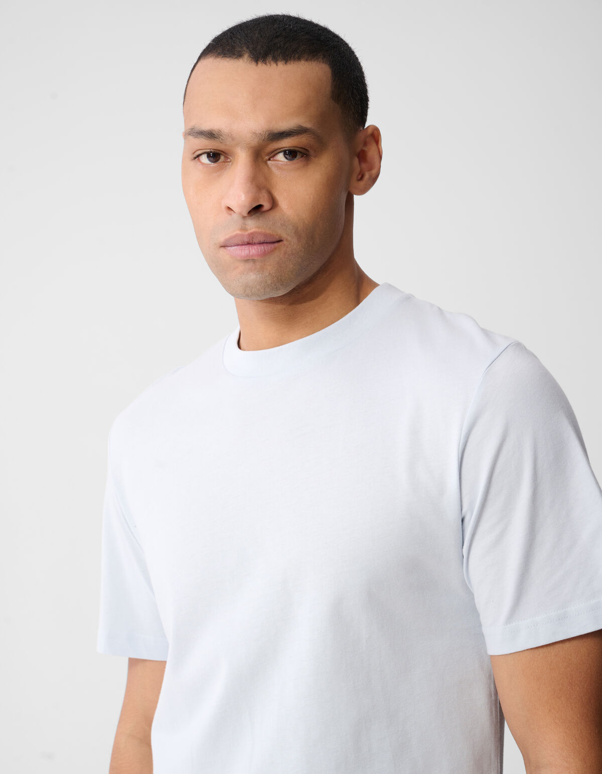 Fading Circle Artwork T-shirt Lichtblauw