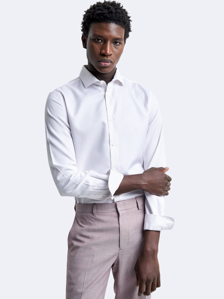 Chemise slim fantaisie