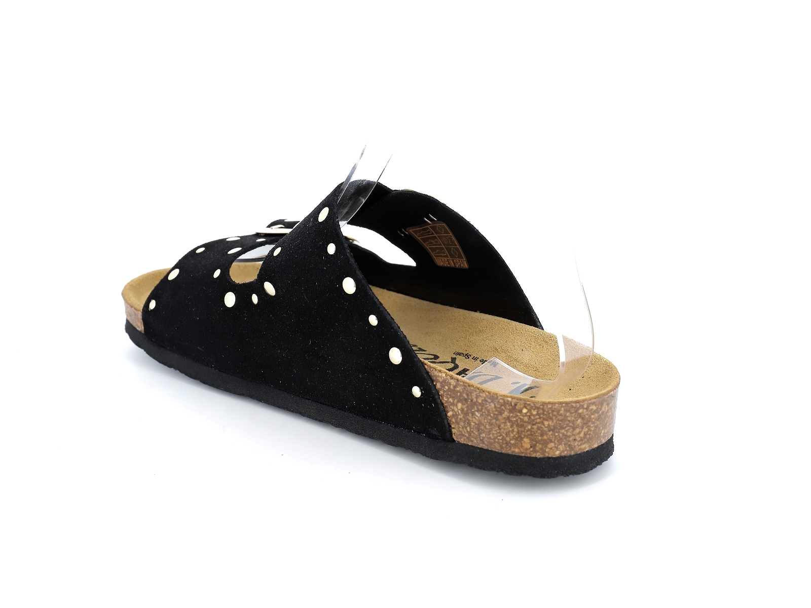 K. daques-RIANT Nubuck Noir Or