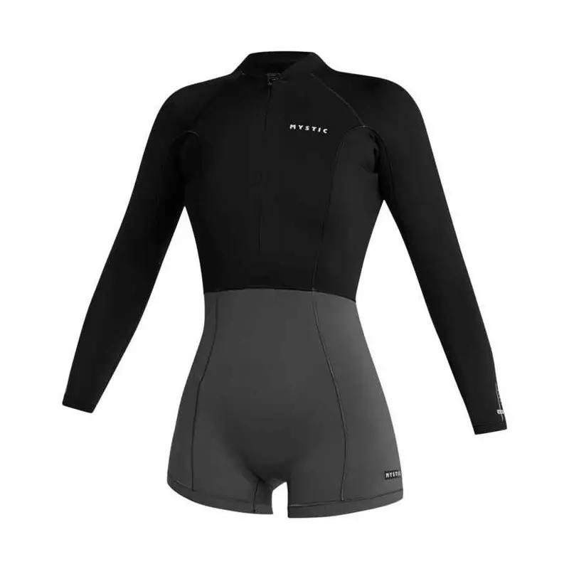 Combinaison shorty femme MYSTIC Lunar Longarm 2/2mm Fzip Black